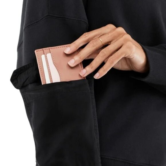 FABLETICS Pullover Sweatshirt, Black with Sleeve Pockets - Size XS - Picture 2 of 5